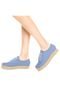 Oxford DAFITI SHOES Flatform Espadrille Azul - Marca DAFITI SHOES