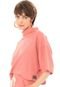 Blusa Oversized Gola Alta Brohood Moletom Com Textura Coral - Marca Brohood