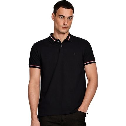 Camisa Polo Aramis Piquet Inst Ve25 Preto Masculino - Marca Aramis