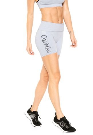 Short Calvin Klein Underwear Sem Costura Fitness Cinza