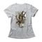 Camiseta Feminina Anubis - Mescla Cinza - Marca Studio Geek 