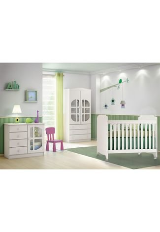 Dormitório Luizzi Brilho Carolina Baby Branco