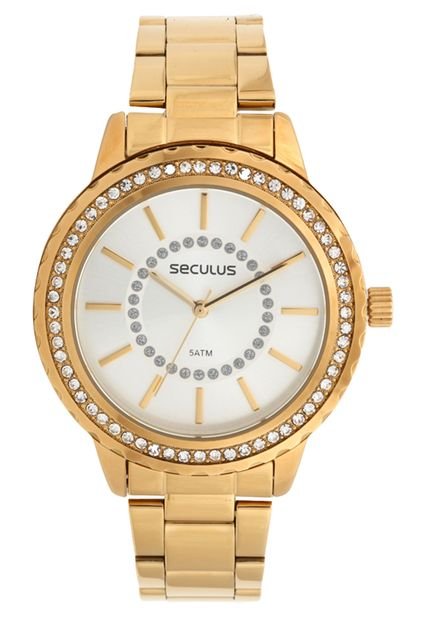 Relógio Seculus 20549LPSVDS1 Dourado/Prata - Marca Seculus