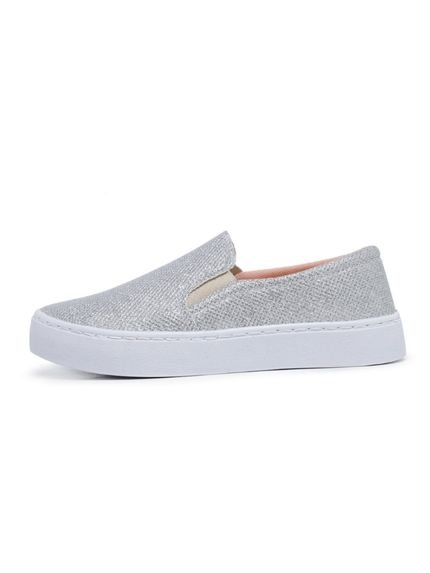 Tênis Casual Slip On Feminino Wit Shoes Básico Confort Glitter Urban Style - Marca Wit Shoes