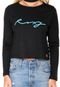 Camiseta Cropped Roxy Local Dreamer Preta - Marca Roxy