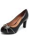 Peep Toe Vizzano Detalhe Preto - Marca Vizzano