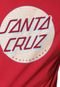 Camiseta Santa Cruz Lined Dot Vermelha - Marca Santa Cruz