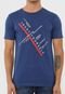 Camiseta Aleatory Lettering Azul-Marinho - Marca Aleatory