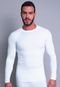 Camisa Térmica Masculina MVB Modas Segunda Pele Proteção Uv 50  Branco - Marca Mvb Modas
