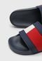 Chinelo Slide Tommy Hilfiger Logo Azul-Marinho - Marca Tommy Hilfiger