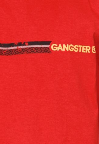 Camiseta Gangster Logo Vermelha