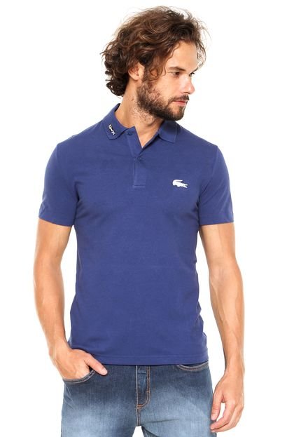 Camisa Polo Lacoste Slim Azul-Marinho - Marca Lacoste