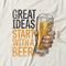 Camiseta Feminina Ideas With A Beer - Off White - Marca Studio Geek 