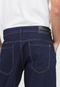 Bermuda Jeans Biotipo Reta Pespontos Azul-Marinho - Marca Biotipo