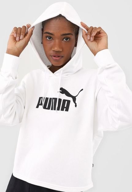 Moletom Fechado Puma Logo Branco - Marca Puma