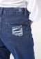 Calça Cropped Jeans Biotipo Mom Destroyed Azul - Marca Biotipo