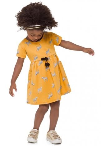 Vestido Infantil Milon Amarelo