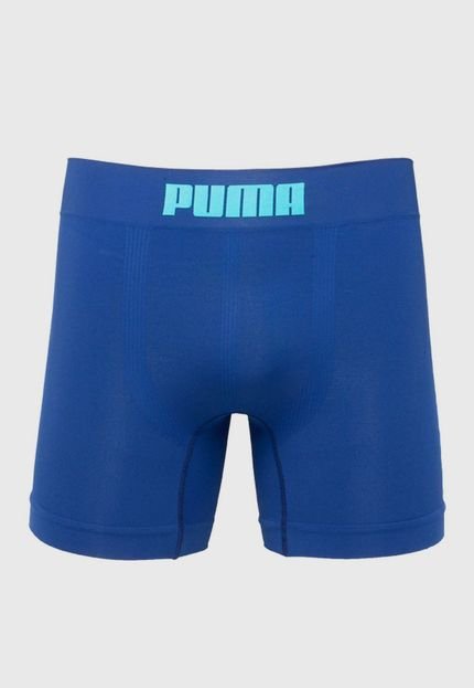 Cueca Puma Long Boxer Sem Costura Azul-marinho - Marca Puma