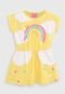 Vestido Kamylus Infantil Arco-Íris Amarelo - Marca Kamylus