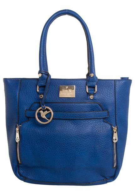 Bolsa Isabella Piu Textura Azul - Marca Isabella Piu