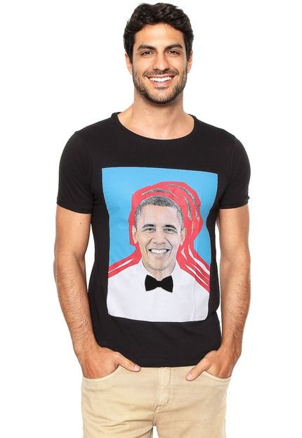 Camiseta Sergio K Obama Preta - Marca Sergio K