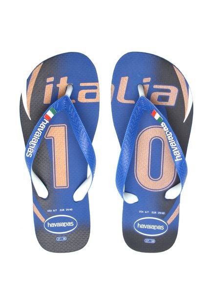 Sandália Havaianas Team Itália Azul - Marca Havaianas