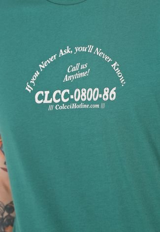 Camiseta Colcci Hotline Verde