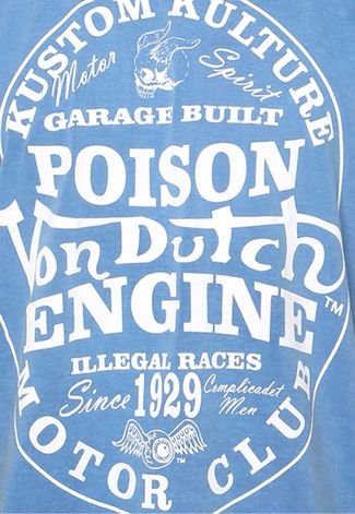 Camiseta Von Dutch Poison Azul