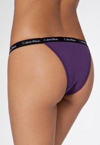 Calvin Klein Underwear Tanga Modern em Roxo