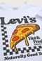 Camiseta Infantil Levis Pizza Branca - Marca Levis
