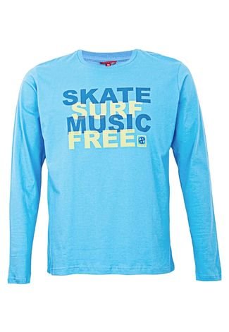 Camiseta Fatal Surf Skate Azul