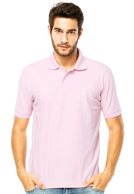 Camisa Polo Nautica Basic Rosa - Marca Nautica