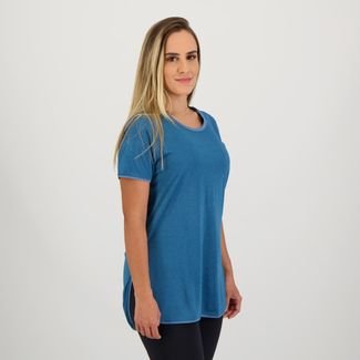 Camiseta Área Sports Tan Feminina - Azul