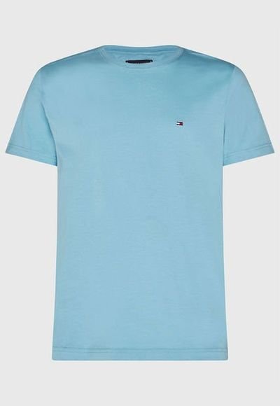 Polera Tommy Hilfiger MC Celeste Calce Regular Compra Ahora