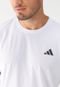 Camiseta adidas Performance Reta 3 Stripes Branca - Marca adidas Performance
