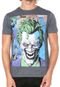Camiseta Sideway DC Comics Manga Curta Coringa Grafite - Marca Sideway DC Comics