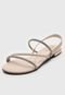 Rasteira Beira Rio Tira Hotfix Off-White - Marca Beira Rio