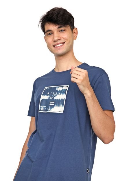 Camiseta Billabong Stacked Fill Azul - Marca Billabong