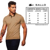 Camiseta Polo Masculina Básica Sallo Premium Amber - Marca Sallo