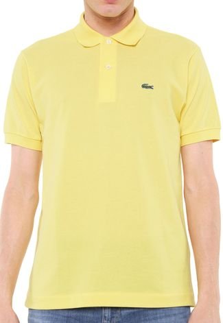 Camisa Polo Lacoste Classic Fit Amarela