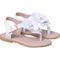 Sandália Infantil Menina Antiderrapante Confortável Laço Flor Branca - Marca Pepite Moda Infantil