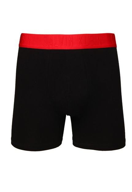 Cueca Calvin Klein Underwear Boxer Cós Preta/Vermelha - Marca Calvin Klein Underwear
