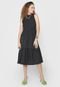 Vestido Forever 21 Midi Marias Preto - Marca Forever 21