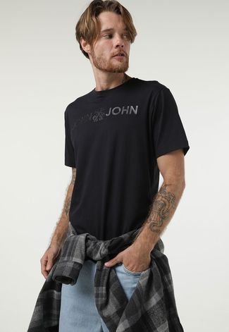 Camiseta John John Logo Preto - Outlet360