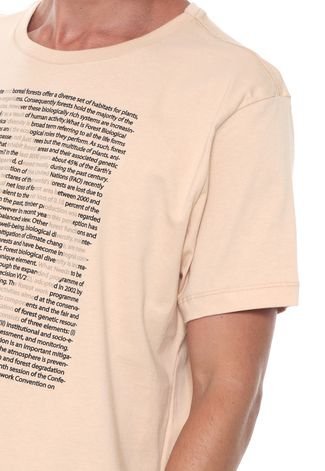 Camiseta Forum Lettering Bege