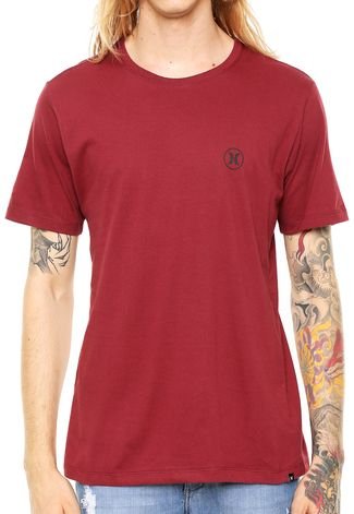 Camiseta Hurley Block Party Icon Vinho - Compre Agora