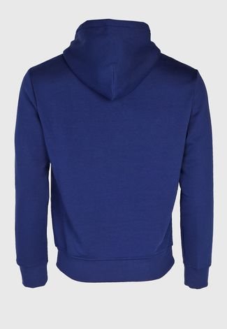 Blusa de Moletom Flanelada Fechada Polo Ralph Lauren Logo Azul-Marinho