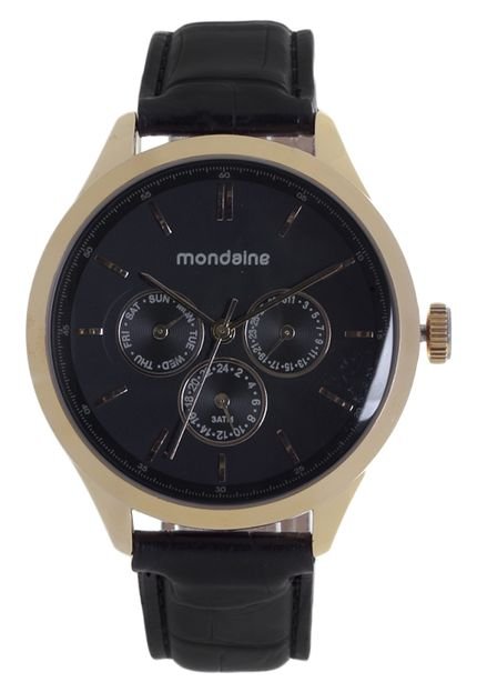 Relógio Mondaine 76202GPMGDR2 Preto/Dourado - Marca Mondaine