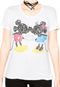 Blusa Cativa Mickey e Minnie  Branca - Marca Cativa Disney