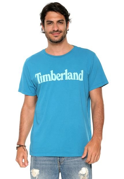 Camiseta Timberland Logo Azul - Marca Timberland